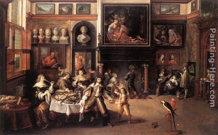 Supper at the House of Burgomaster Rockox painting - Frans the younger Francken Supper at the House of Burgomaster Rockox art painting